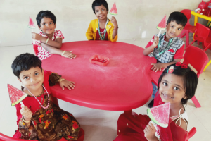Play Group children are celebrating Red day